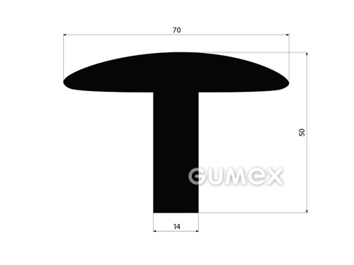 GUMMIPROFILE T-FORM - EPDM